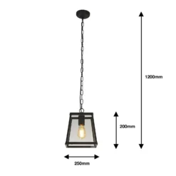 Bellevue 1 Light Industrial Pendant - Black -None || EGLO || Energizer Sales 13177664 1375009385270987