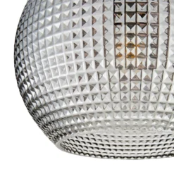 Safi Glass Flush Pendant - Chrome Smoke -None || EGLO || Energizer Sales 13208300 1364896913050126