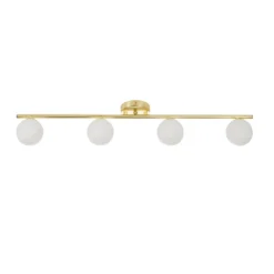 Orb 4 Lamp Spotlight Bar - Brass & Opal -None || EGLO || Energizer Sales 13208303 1944896912965433