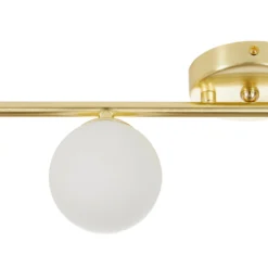 Orb 4 Lamp Spotlight Bar - Brass & Opal -None || EGLO || Energizer Sales 13208303 6624896913017300