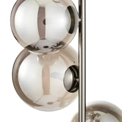 Orb II 5 Light Floor Lamp - Black Chrome Smoke -None || EGLO || Energizer Sales 13208304 2104896913001454