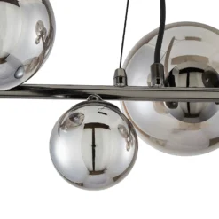 Orb II 7 Light Diner Pendant - Black Chrome Smoke -None || EGLO || Energizer Sales 13208306 1314896913040214