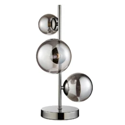 Orb II 3 Light Table Lamp - Black Chrome Smoke 8 Orb II 3 Light Table Lamp - Black Chrome Smoke -None || EGLO || Energizer Sales 13208307 1974896912977685