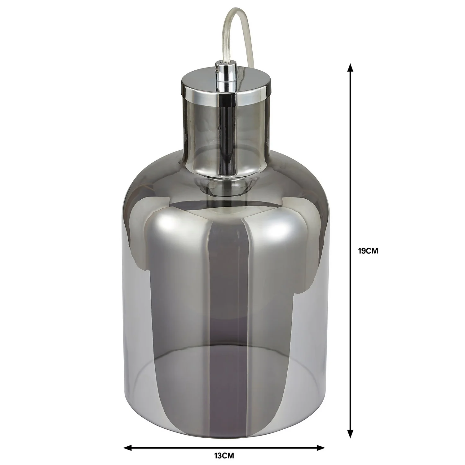 Jinx Table Lamp - Smoked Glass 5 Jinx Table Lamp - Smoked Glass - Image 5