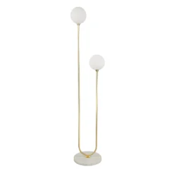 House Beautiful Delta Marble Floor Light - Brass & Opal -None || EGLO || Energizer Sales 13208322 1994927260346893