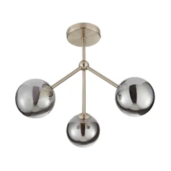 Orb 3 Light Semi Flush Pendant - Nickel Smoke -None || EGLO || Energizer Sales 13208326 1364896913545120