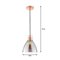 Decan Pendant - Smoke & Copper -None || EGLO || Energizer Sales 13208327 2114909895281221