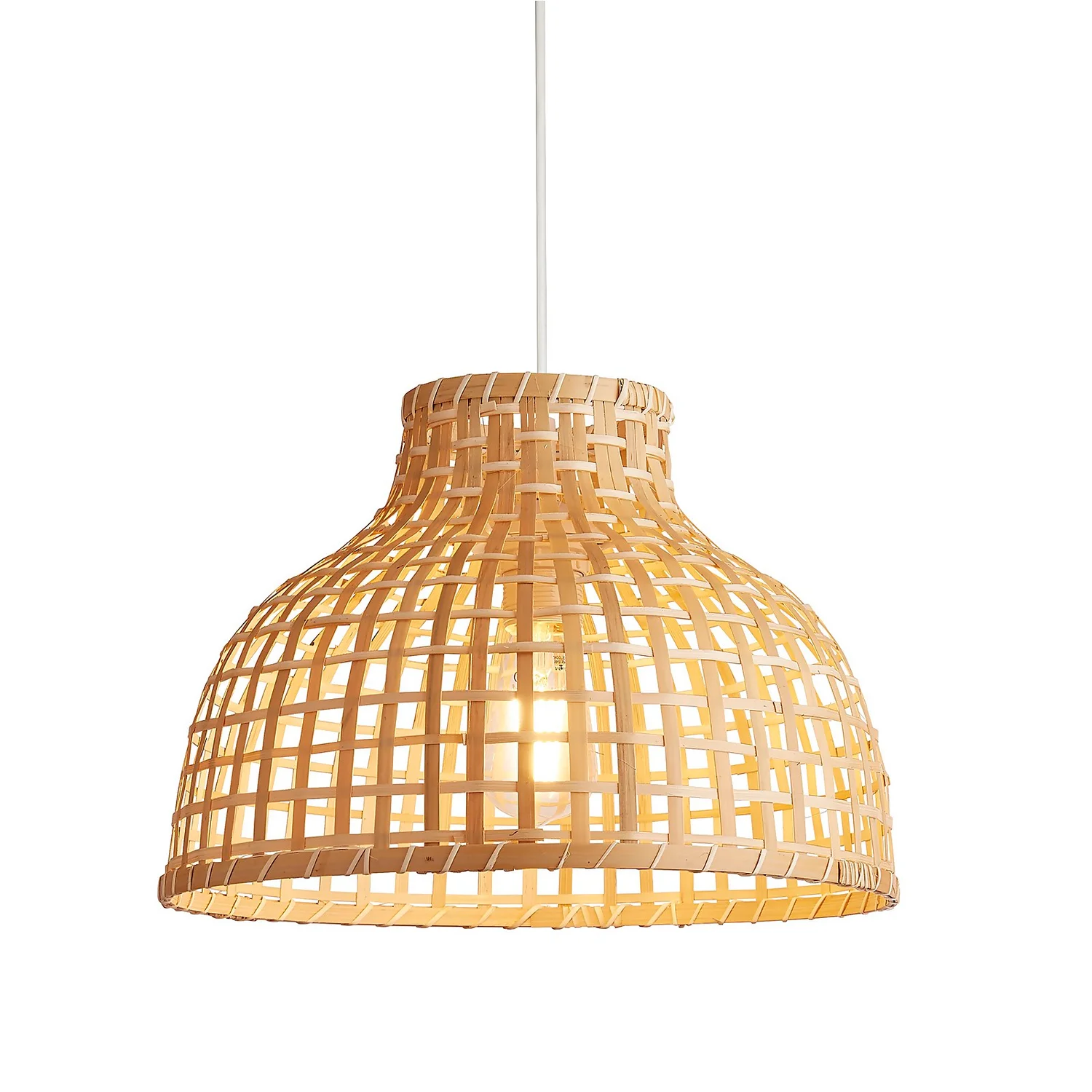 Belle Bamboo Woven Light Shade - Medium 2 Belle Bamboo Woven Light Shade - Medium - Image 2