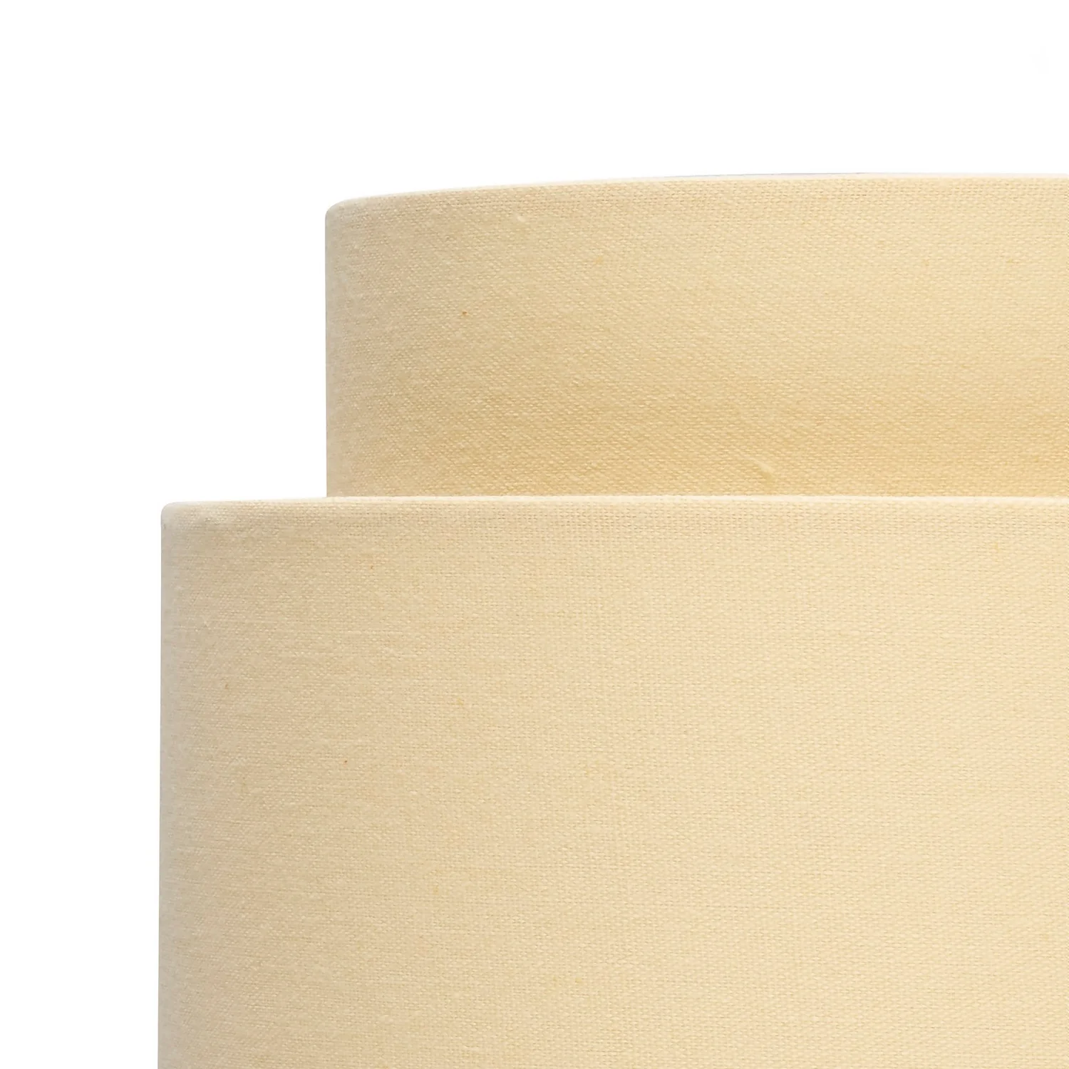 Finn Tier Drum Lemon Linen Shade - 25cm 4 Finn Tier Drum Lemon Linen Shade - 25cm - Image 4