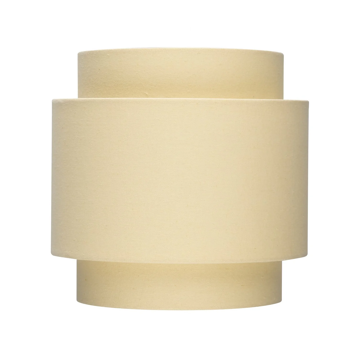 Finn Tier Drum Lemon Linen Shade - 25cm 2 Finn Tier Drum Lemon Linen Shade - 25cm - Image 2