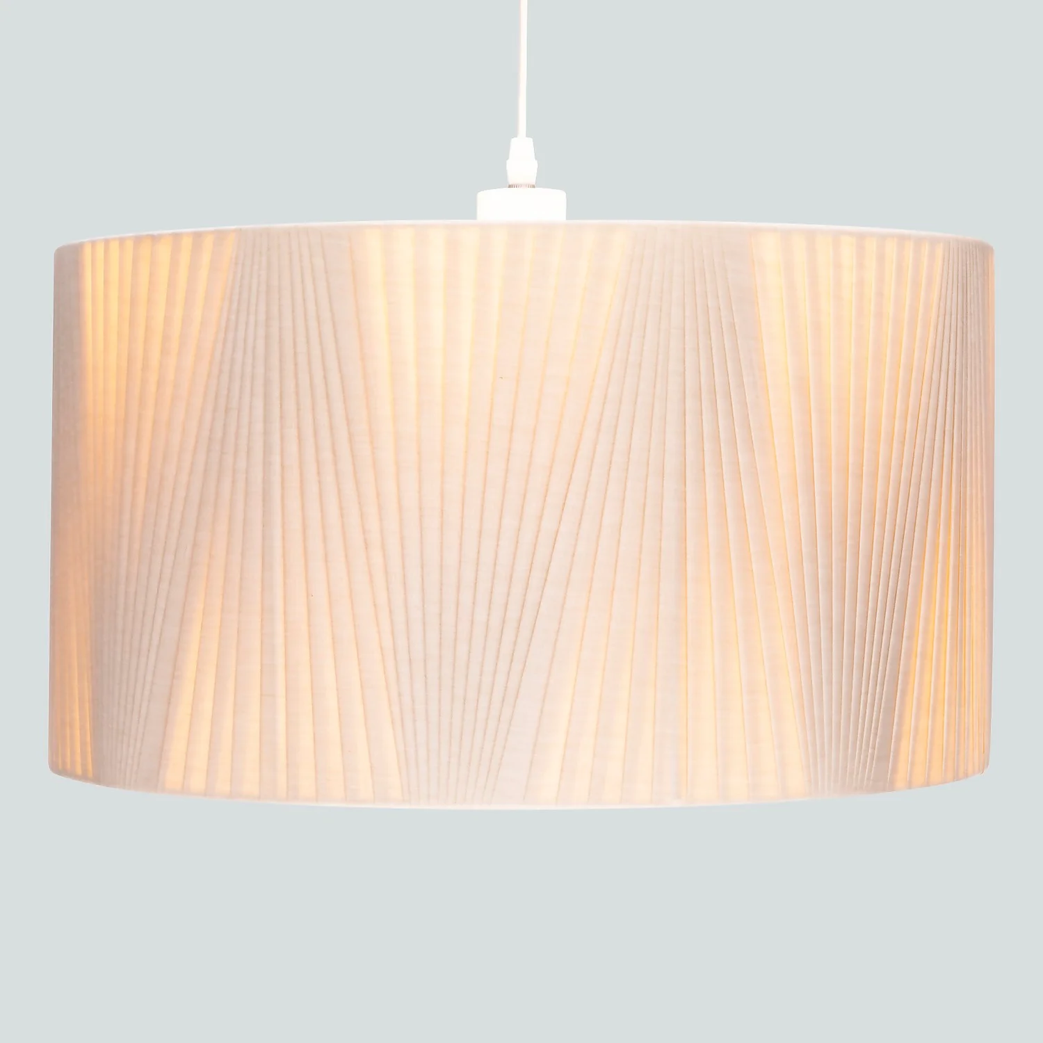 Raye Champagne Drum Pleated Silk Shade - 45cm 3 Raye Champagne Drum Pleated Silk Shade - 45cm - Image 3