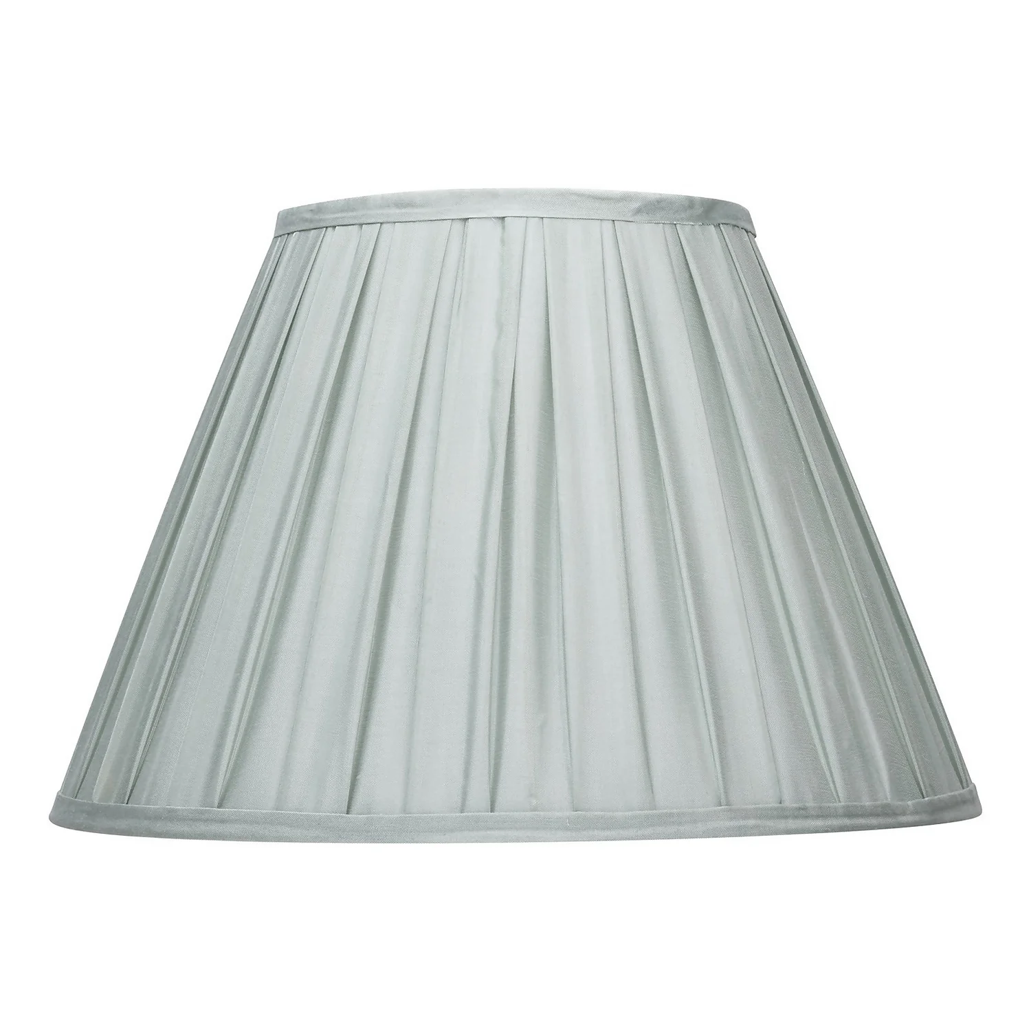 Raye Duck Egg Pleated Taper Silk Shade - 40cm 2 Raye Duck Egg Pleated Taper Silk Shade - 40cm - Image 2