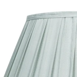 Raye Duck Egg Pleated Taper Silk Shade - 40cm 10 Raye Duck Egg Pleated Taper Silk Shade - 40cm -None || EGLO || Energizer Sales 13222473 1844946174476998