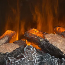 Dimplex Evandale Optimyst Freestanding Electric Stove With Realistic Log Effect Fuel Bed - Pebble -None || EGLO || Energizer Sales 13414683 1144913232626232