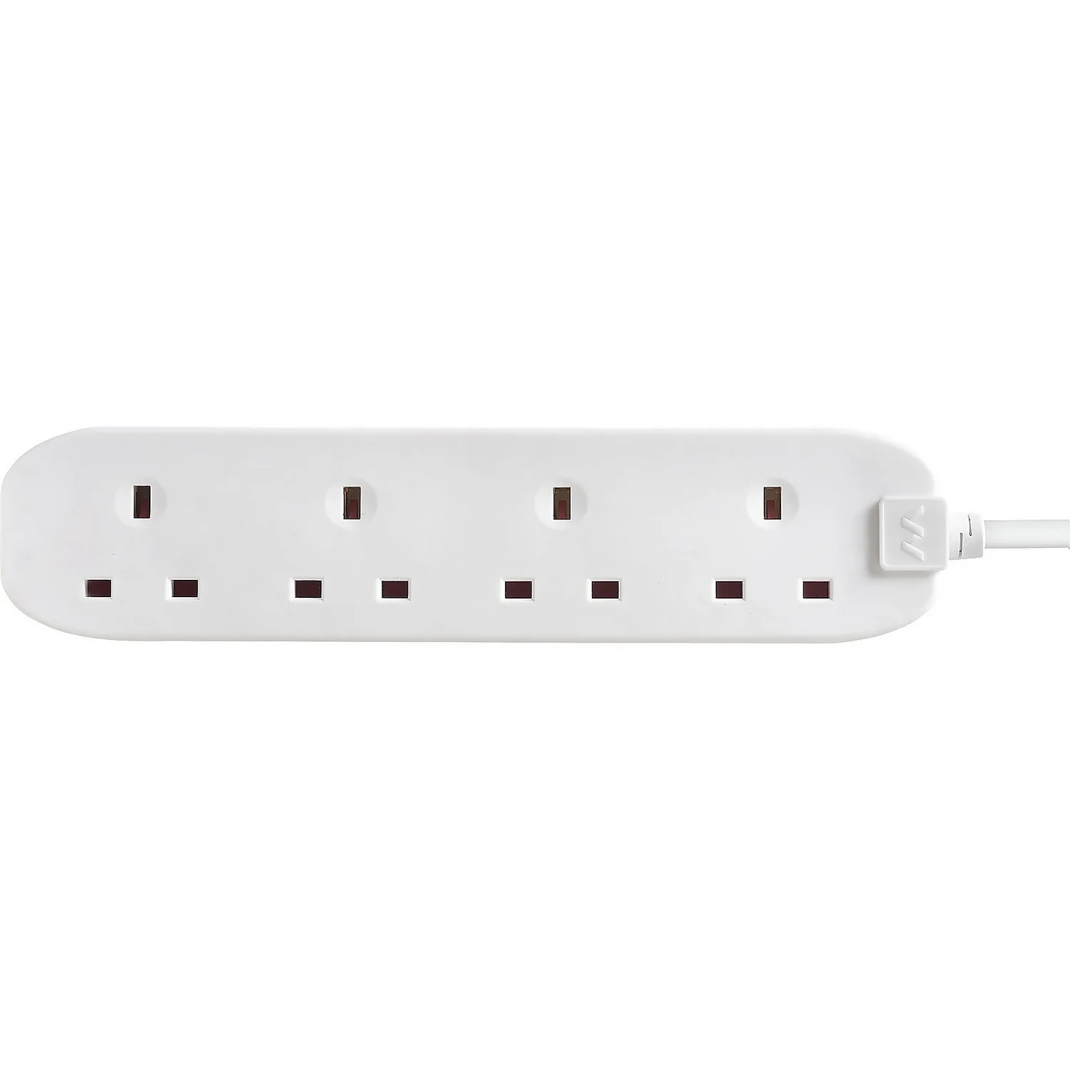 Masterplug 4 Socket 8 Metre 13 Amp White Extension Lead 2 Masterplug 4 Socket 8 Metre 13 Amp White Extension Lead - Image 2