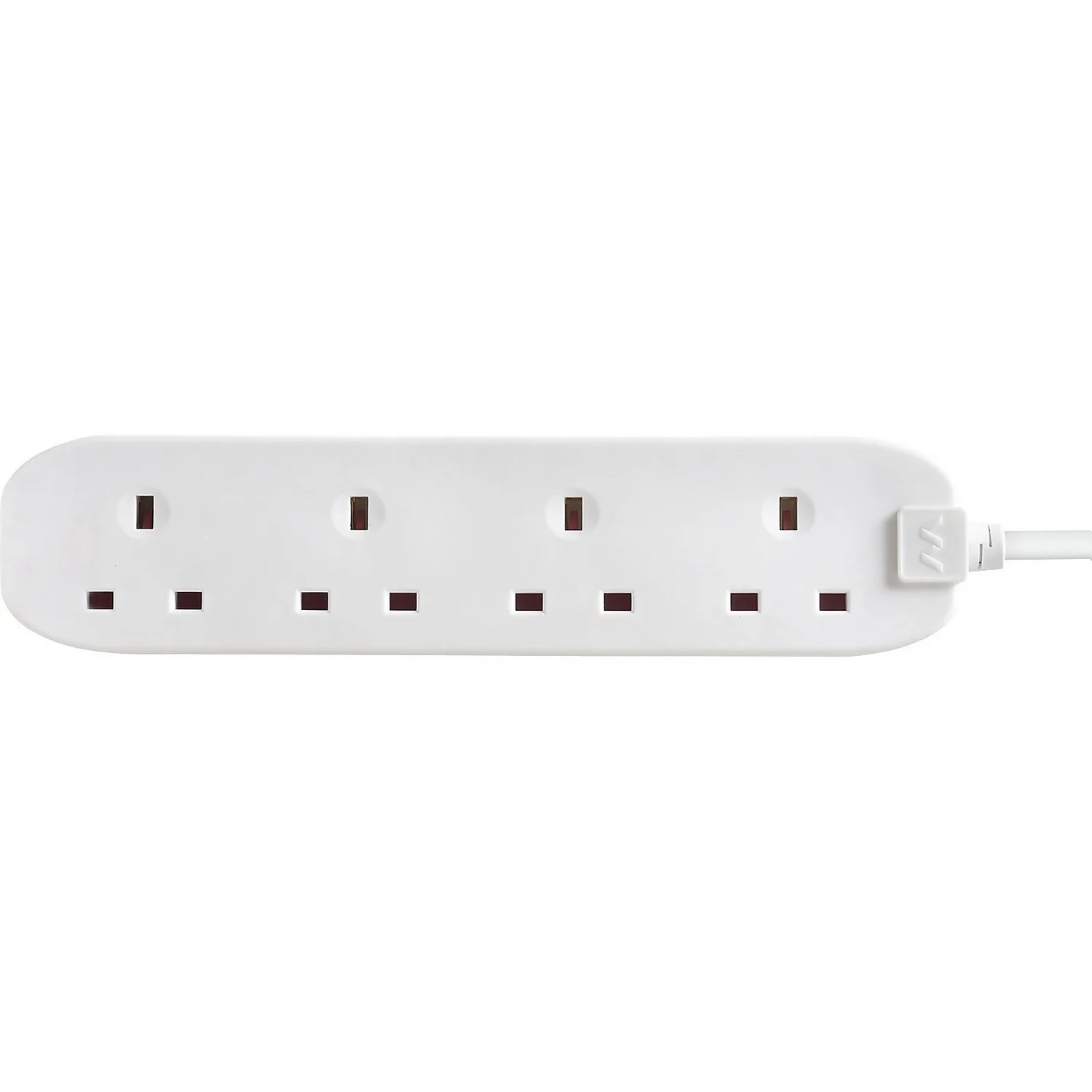 Masterplug 4 Socket 3 Metre 13 Amp White Extension Lead 2 Masterplug 4 Socket 3 Metre 13 Amp White Extension Lead - Image 2