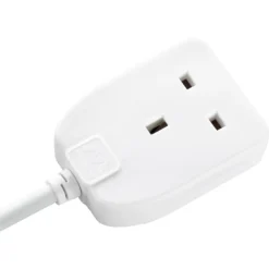 Masterplug Single Socket 5 Metre 13 Amp White Extension Lead -None || EGLO || Energizer Sales 13426299 9494947718977330