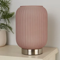 Pearl Frosted Table Lamp - Rose 10 Pearl Frosted Table Lamp - Rose -None || EGLO || Energizer Sales 13445403 7315042045022156