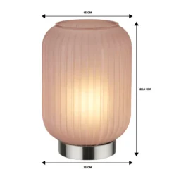Pearl Frosted Table Lamp - Rose 14 Pearl Frosted Table Lamp - Rose -None || EGLO || Energizer Sales 13445403 8665042045103297