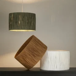 Raffia Easy Fit 35cm Shade - Sage -None || EGLO || Energizer Sales 13445404 2084956834825678