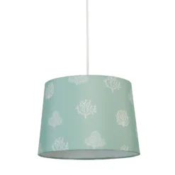 Country Living Salcombe Seaflower Patterned Lamp Shade - Laurel Green -None || EGLO || Energizer Sales 13445408 6554953139854984