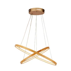 Malibu LED Double Ring Ceiling Pendant Light - Bamboo -None || EGLO || Energizer Sales 13445411 1305042050470411