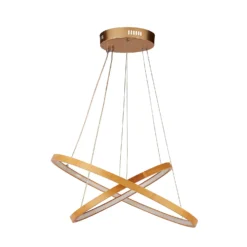 Malibu LED Double Ring Ceiling Pendant Light - Bamboo -None || EGLO || Energizer Sales 13445411 1545042050498641