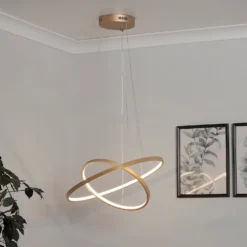 Malibu LED Double Ring Ceiling Pendant Light - Bamboo -None || EGLO || Energizer Sales 13445411 1705042050562130