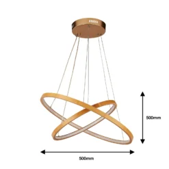 Malibu LED Double Ring Ceiling Pendant Light - Bamboo -None || EGLO || Energizer Sales 13445411 1785042050608723