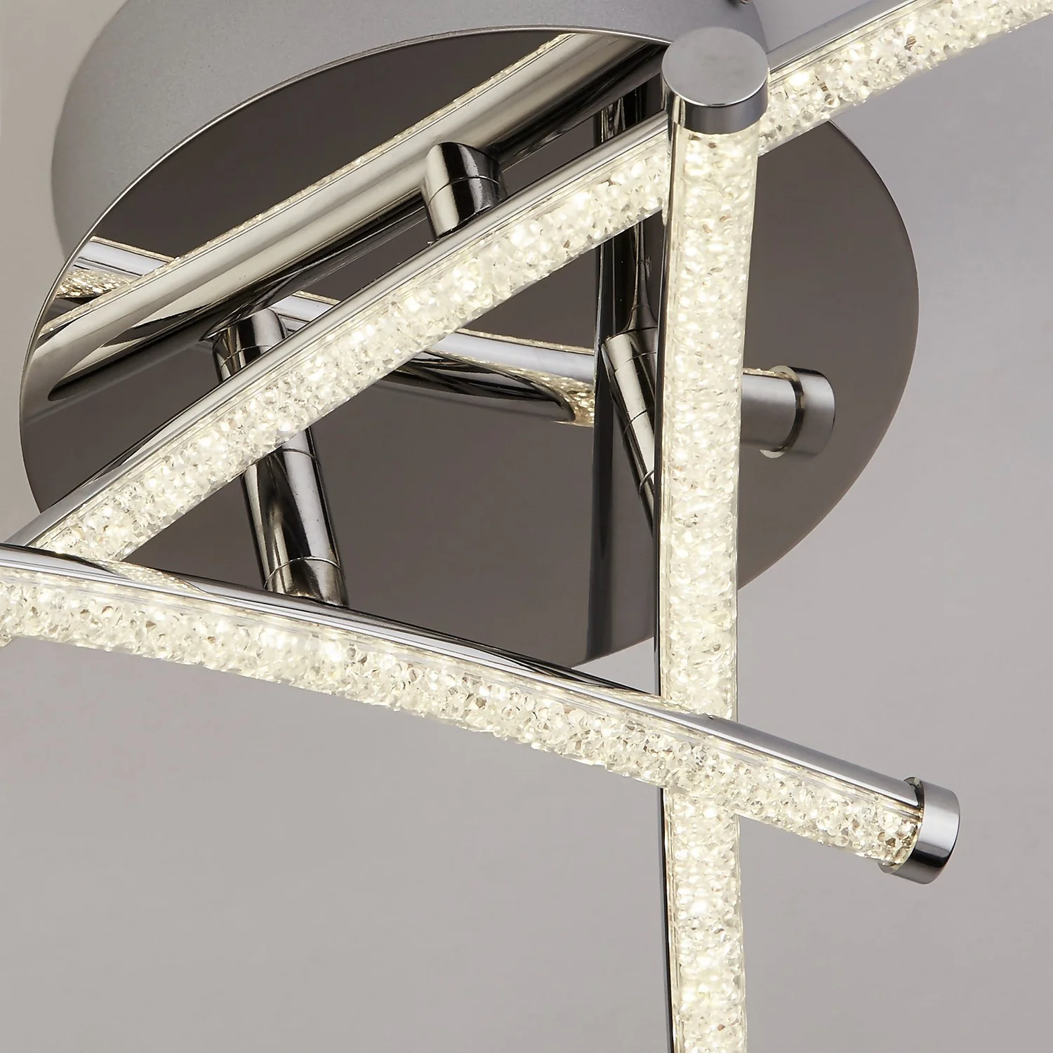 Atlanta 3 Light LED Flush Ceiling Light - Chrome 4 Atlanta 3 Light LED Flush Ceiling Light - Chrome - Image 4