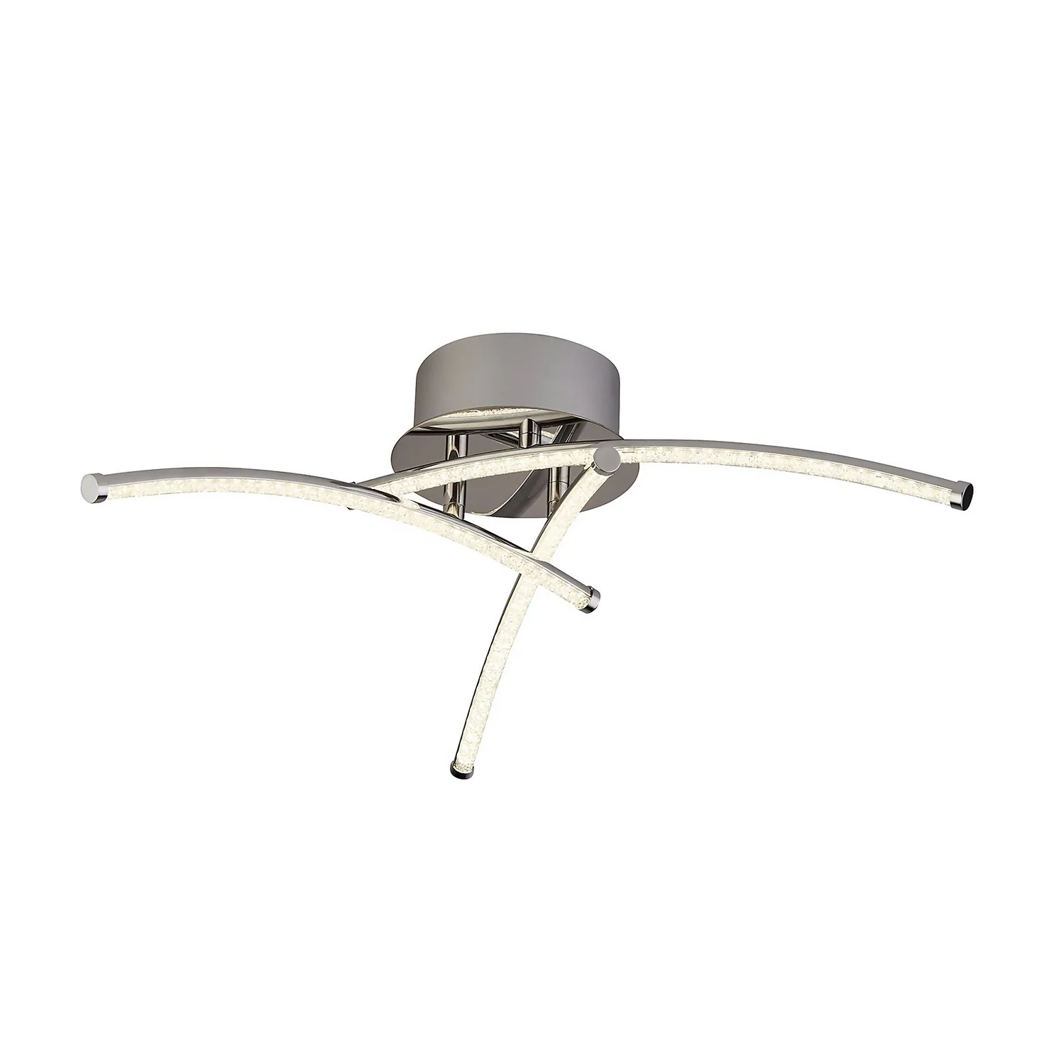 Atlanta 3 Light LED Flush Ceiling Light - Chrome 2 Atlanta 3 Light LED Flush Ceiling Light - Chrome - Image 2