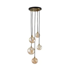 Shoreditch Five Light Cluster Light - Champagne & Brass -None || EGLO || Energizer Sales 13453783 8184915324297698