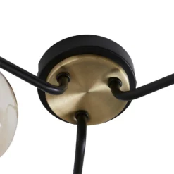 Shoreditch Three Light Semi Flush Ceiling Light - Champagne & Brass -None || EGLO || Energizer Sales 13453784 1324915323916413