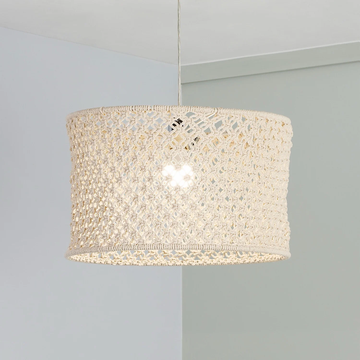Macrame 44cm Easy Fit Light Shade 1 Macrame 44cm Easy Fit Light Shade