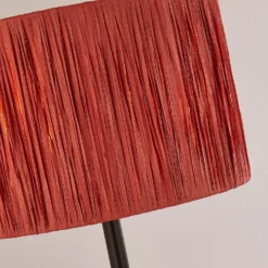 Raffia Table Lamp - Pink & Black -None || EGLO || Energizer Sales 13525822 1364956834971019