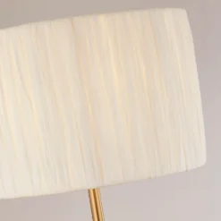 Raffia Floor Lamp - White & Gold -None || EGLO || Energizer Sales 13525826 1034956834965859