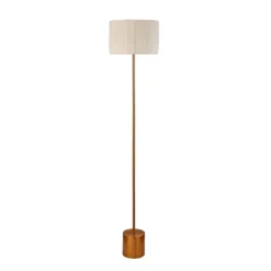 Raffia Floor Lamp - White & Gold -None || EGLO || Energizer Sales 13525826 1494956834911697