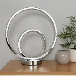Sasha LED Table Lamp - Chrome & Crystal -None || EGLO || Energizer Sales 13525836 7715042075141142