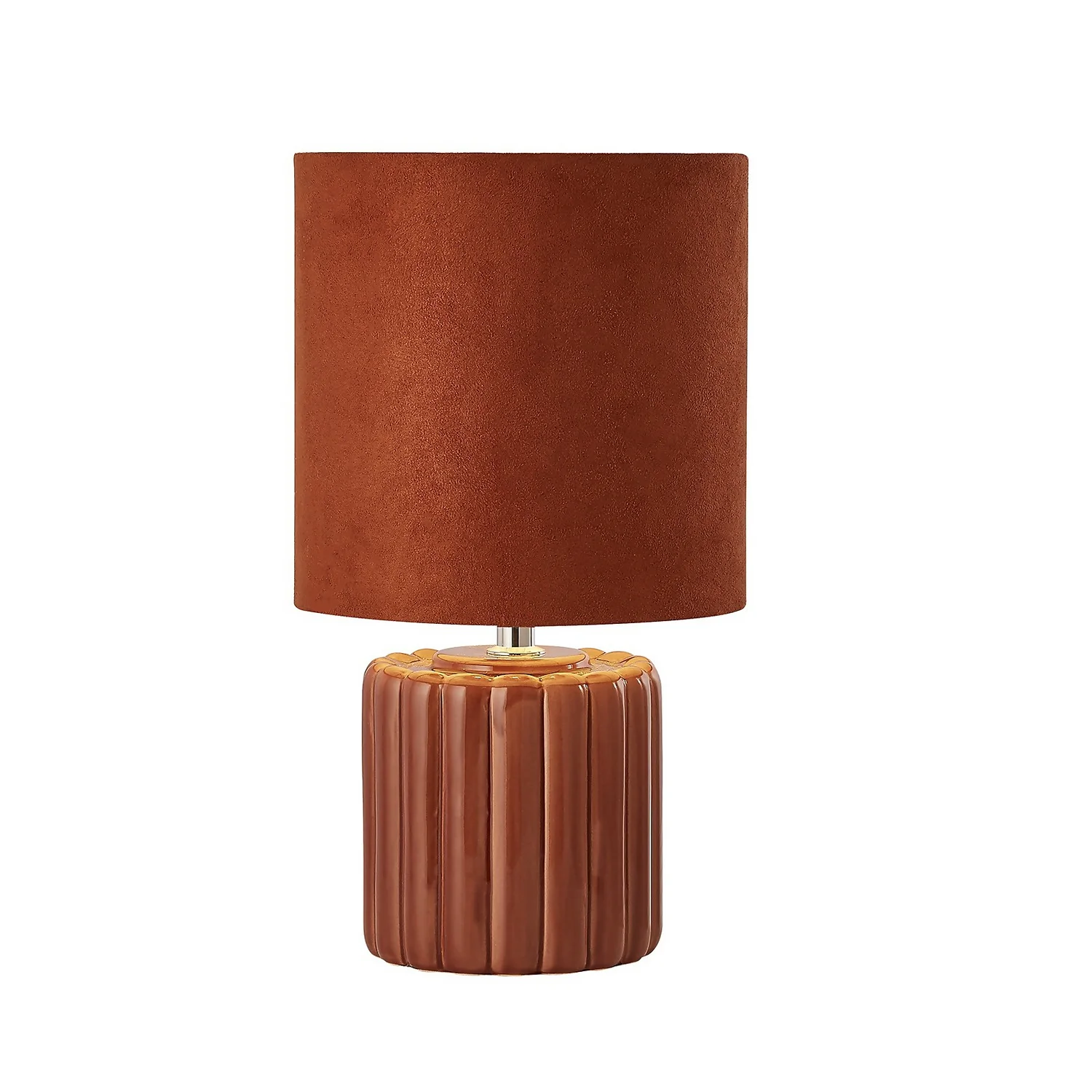 Phoebe Ceramic Table Lamp - Rust 2 Phoebe Ceramic Table Lamp - Rust - Image 2