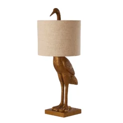 Crane Table Lamp - Gold & Oatmeal -None || EGLO || Energizer Sales 13528282 1614956834475056