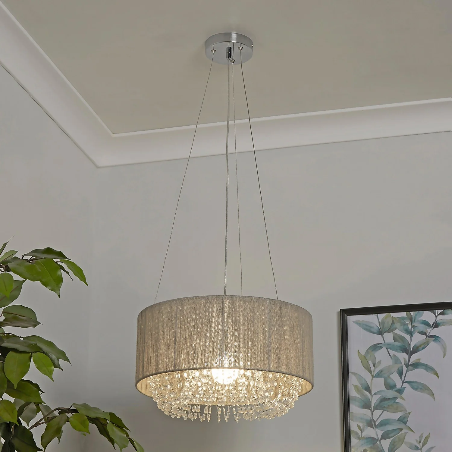 Bellano Ceiling Pendant Light - Grey 1 Bellano Ceiling Pendant Light - Grey