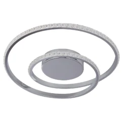 Sasha LED Flush Ceiling Light - Chrome & Crystal -None || EGLO || Energizer Sales 13528471 1324975452917316