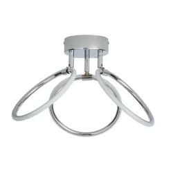 Hudson 3 Ring LED Semi Flush Ceiling Light - Chrome -None || EGLO || Energizer Sales 13529585 1704945396589004