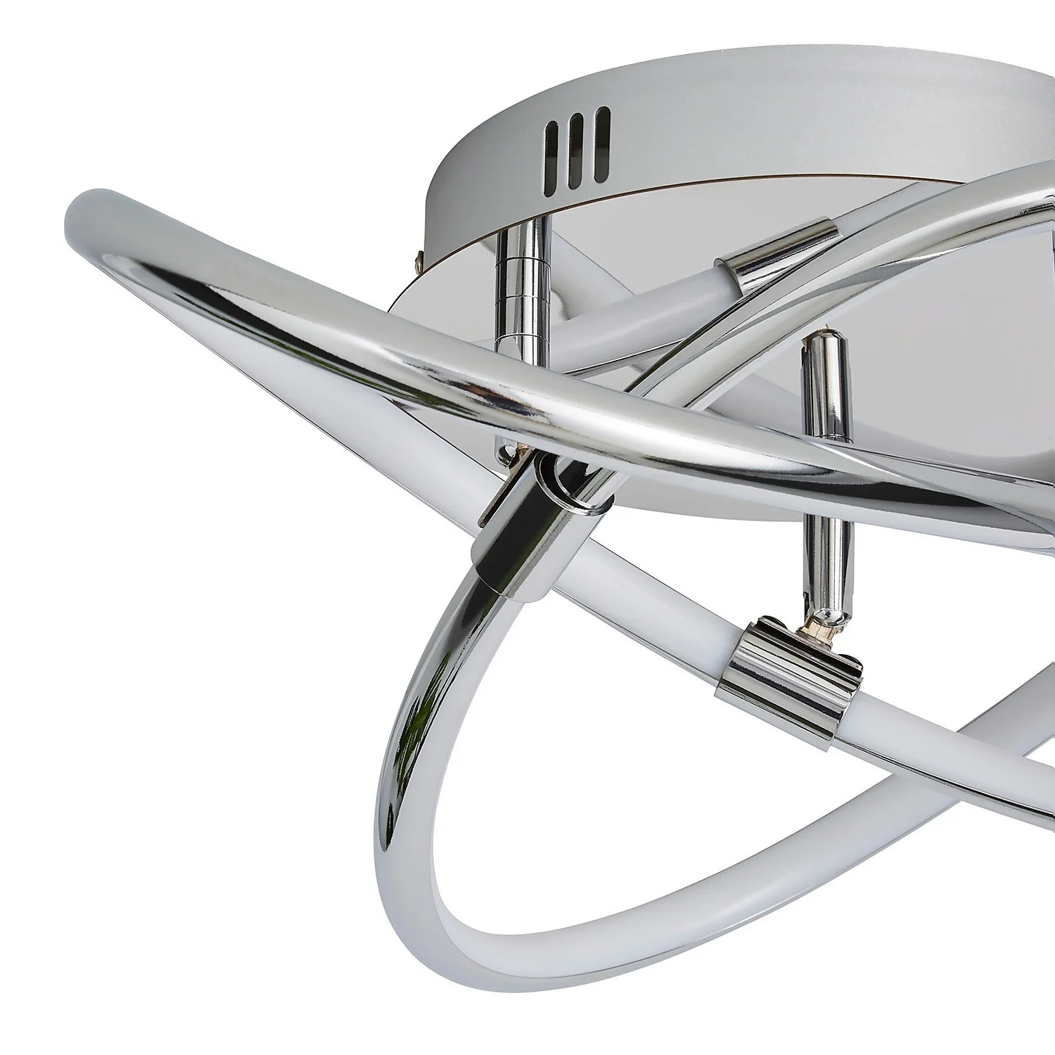 Bailey LED Spiral Flush Ceiling Light - Chrome 4 Bailey LED Spiral Flush Ceiling Light - Chrome - Image 4
