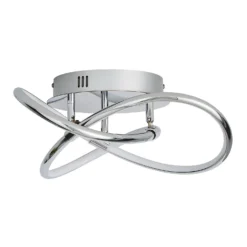 Bailey LED Spiral Flush Ceiling Light - Chrome 7 Bailey LED Spiral Flush Ceiling Light - Chrome -None || EGLO || Energizer Sales 13529589 4374945395650358