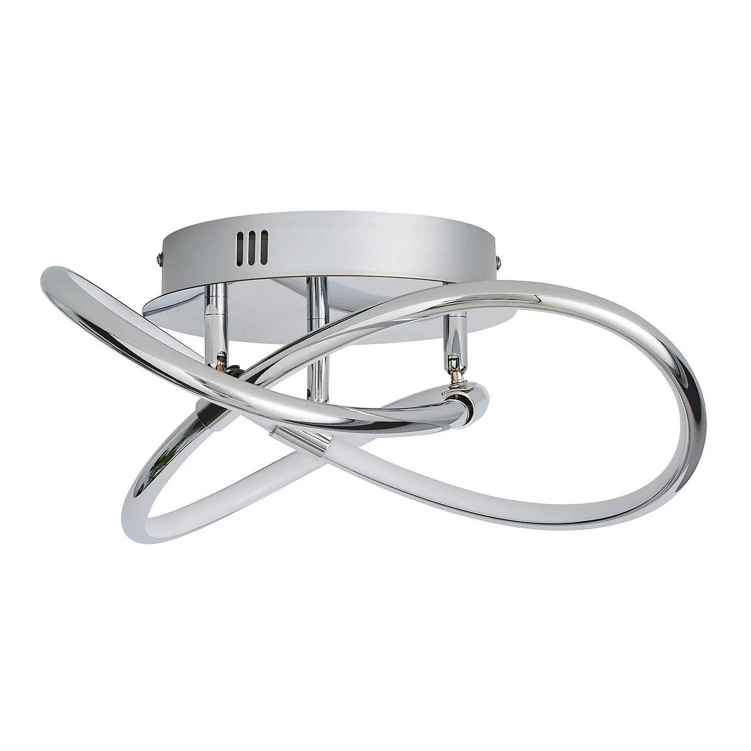 Bailey LED Spiral Flush Ceiling Light - Chrome 3 Bailey LED Spiral Flush Ceiling Light - Chrome - Image 3