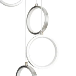 Lenox LED 5 Ring Cluster Pendant Ceiling Light - Chrome -None || EGLO || Energizer Sales 13529592 5395008896770934