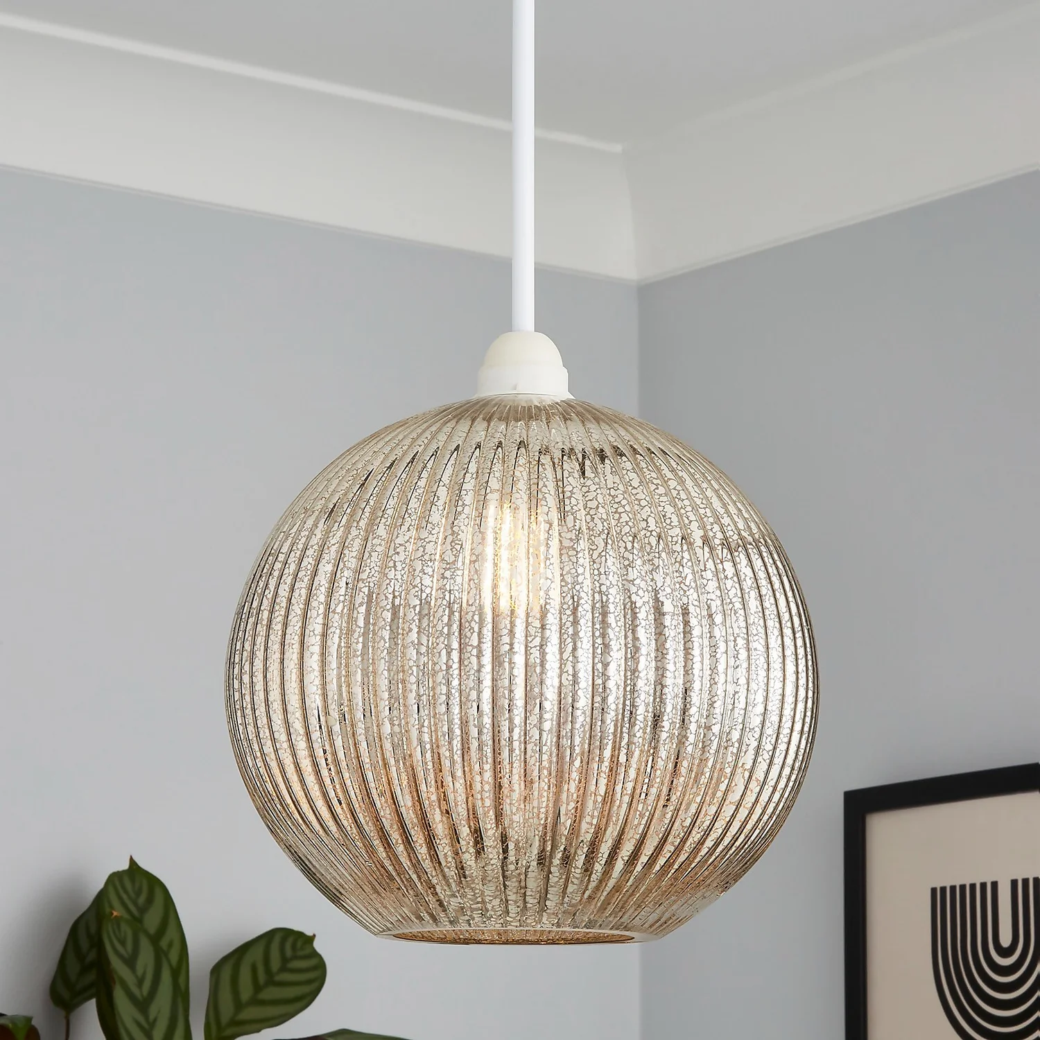 Hannah Mercury Glass Easy Fit Shade 5 Hannah Mercury Glass Easy Fit Shade - Image 5