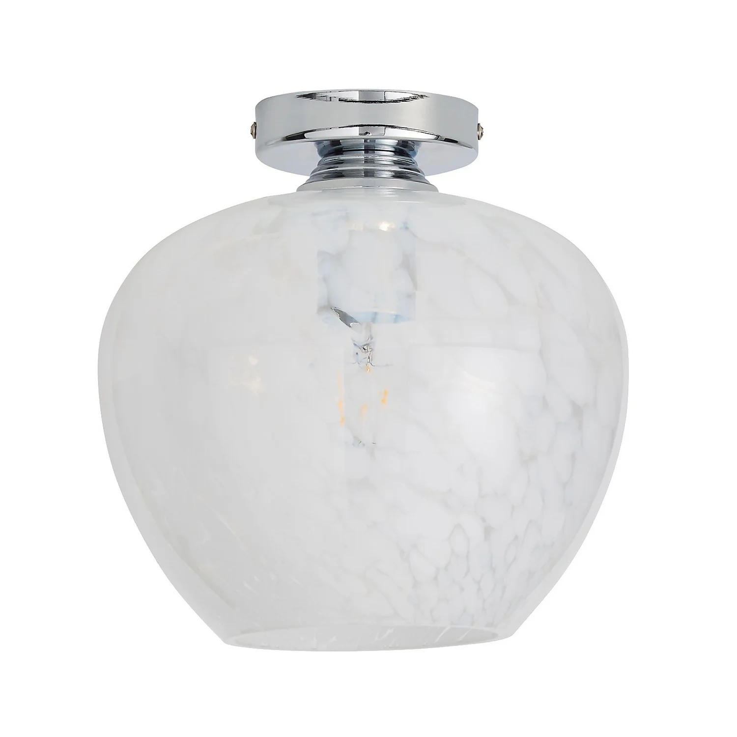 Fletcher Glass Flush Ceiling Light 3 Fletcher Glass Flush Ceiling Light - Image 3