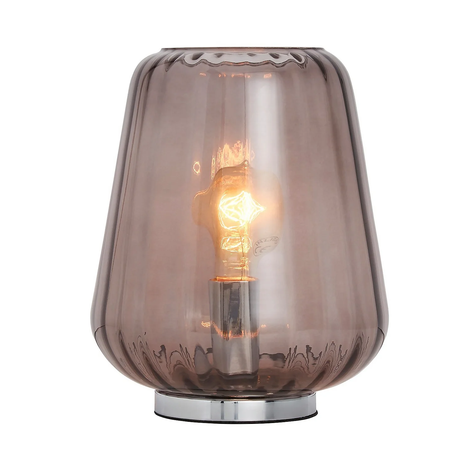 Adore Glass Table Lamp - Smoked 2 Adore Glass Table Lamp - Smoked - Image 2